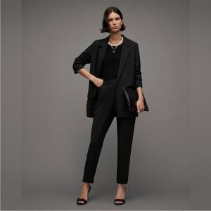 AllSAINTS  Aleida Jersey Blazer Open Front Notch Lapel 2